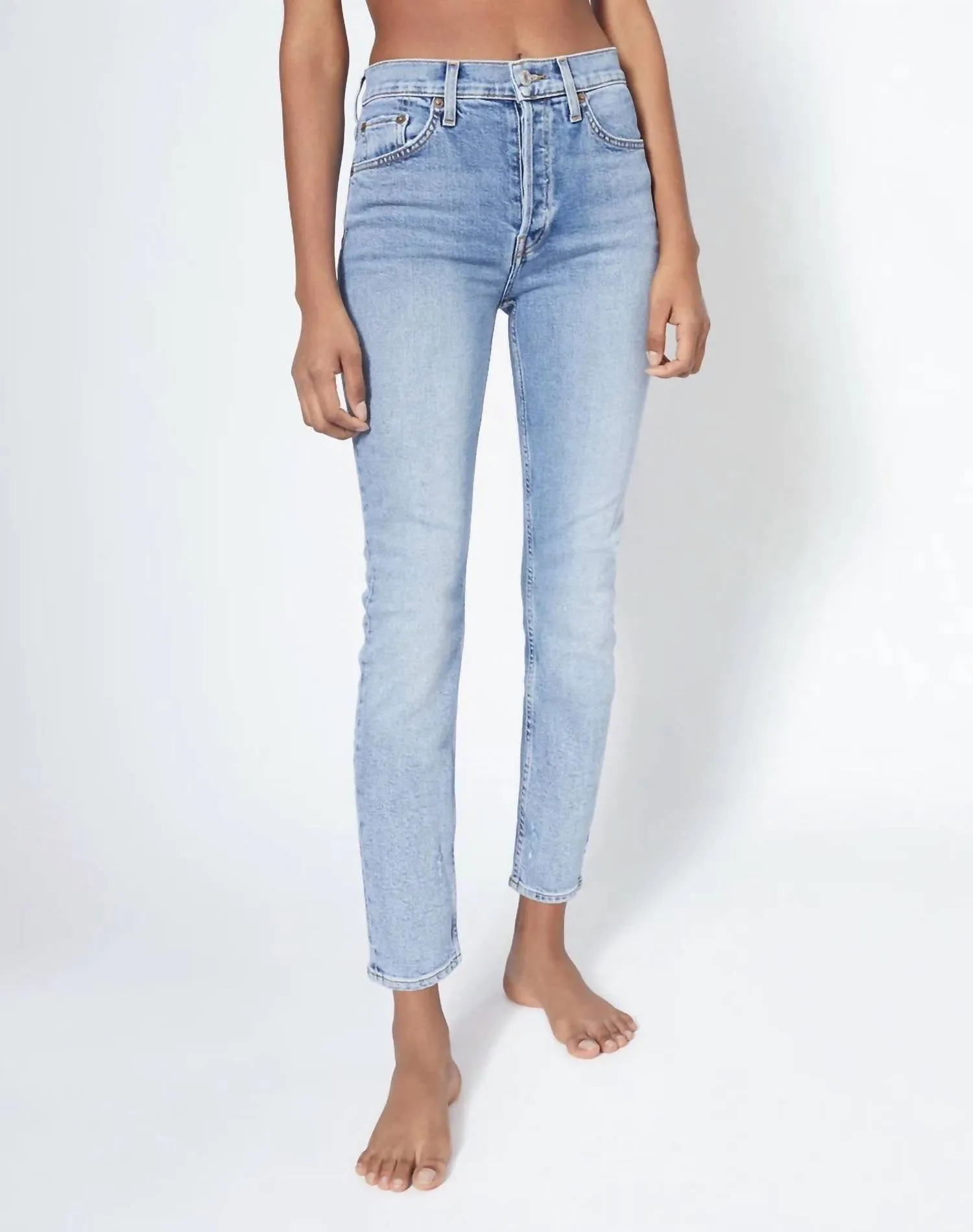 90's High Rise Ankle Crop Jean