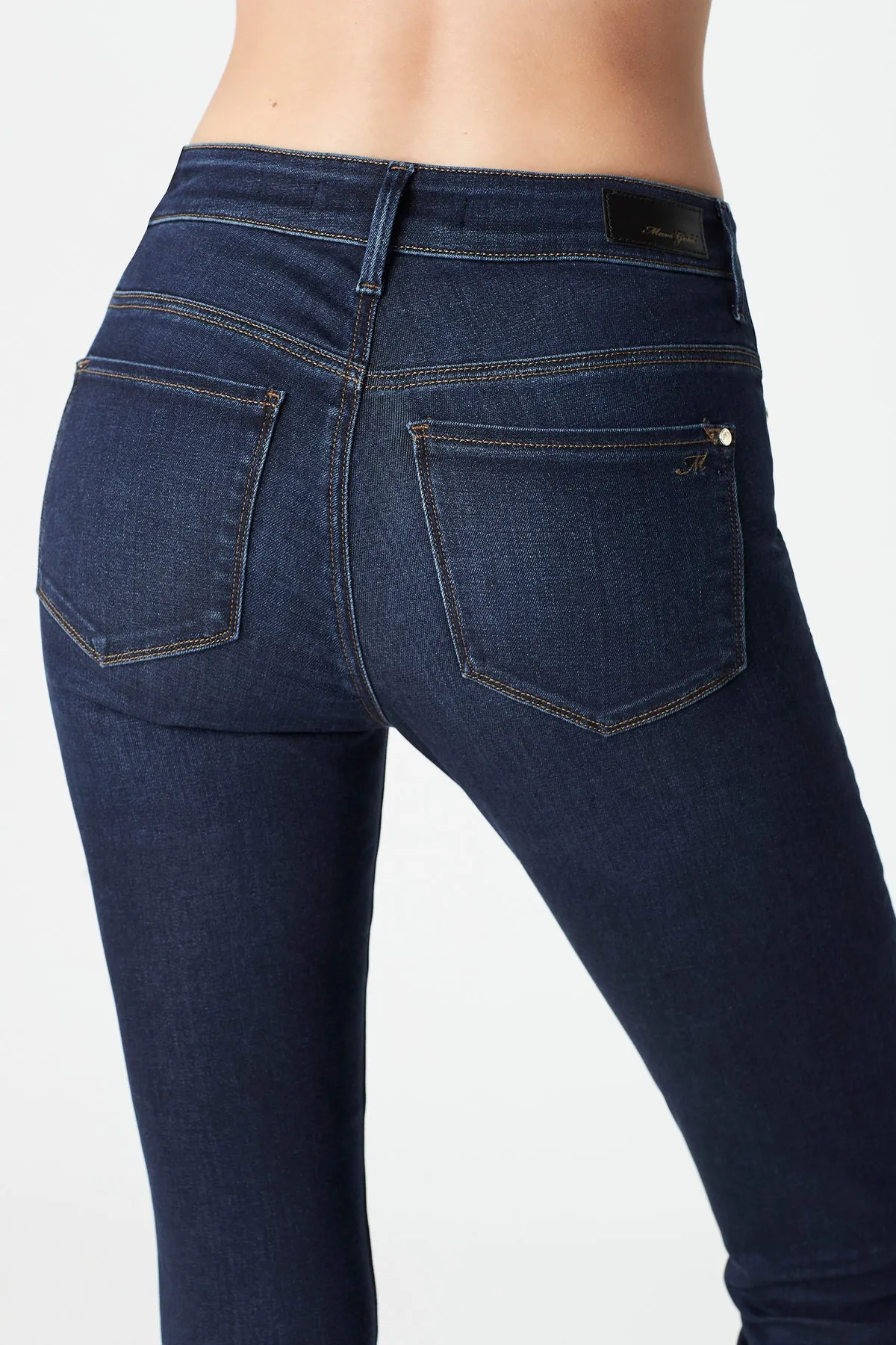 Alissa Ankle Jeans - Dark Golden Gold