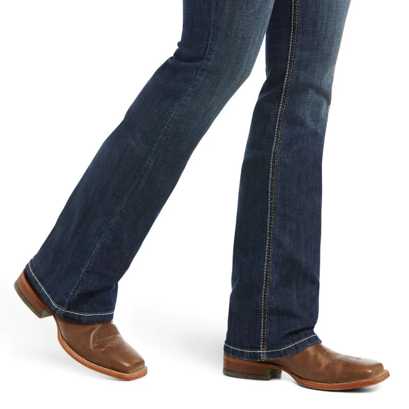 ARIAT WOMENS R.E.A.L HIGH RISE KATRINA BOOT CUT PACIFIC