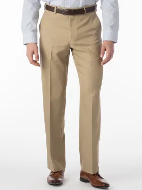 Ballin Dunhill Micro Nano Traditional Flat Front Pant in Tan