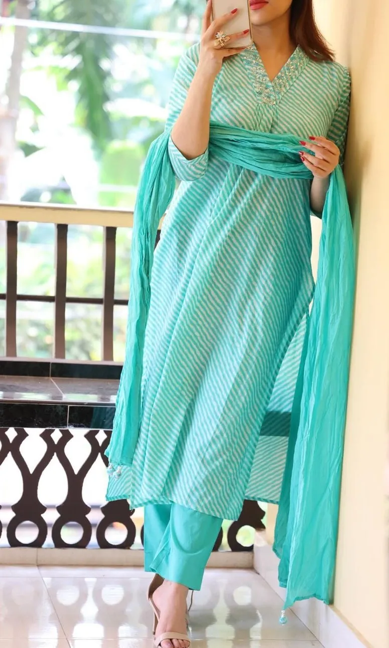 Beautiful Designer Party Wear Summer Cotton Salwar Suit