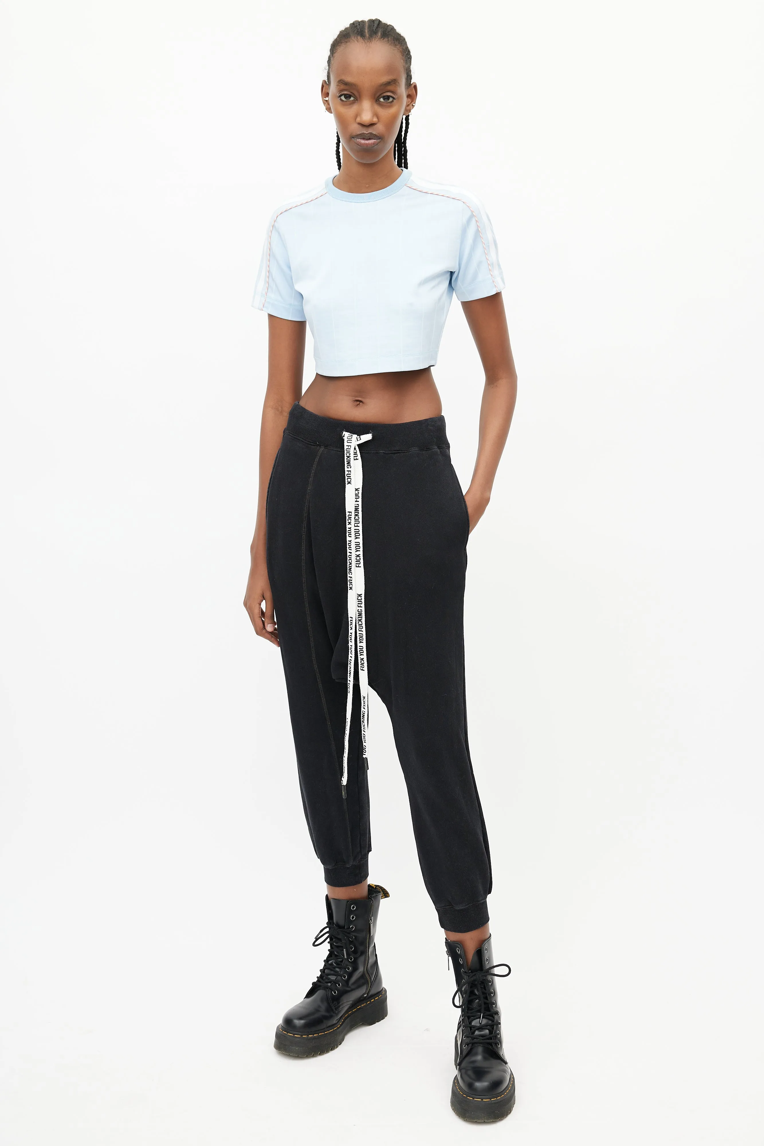 Black Drop Seat Jogger