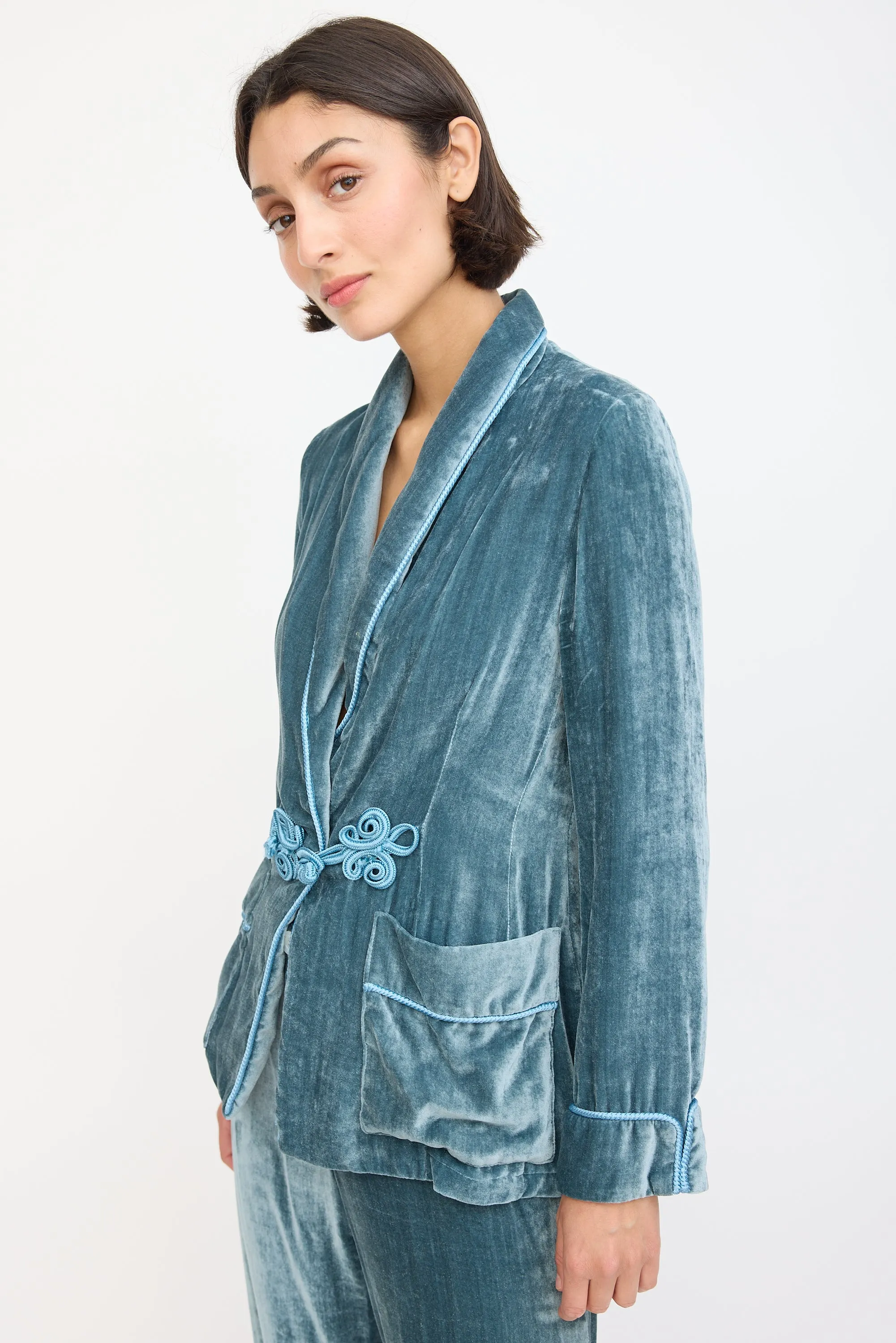 Blue Velvet Suit