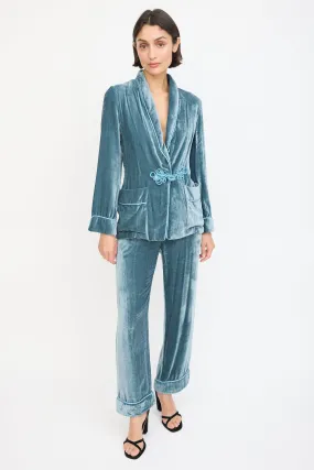 Blue Velvet Suit