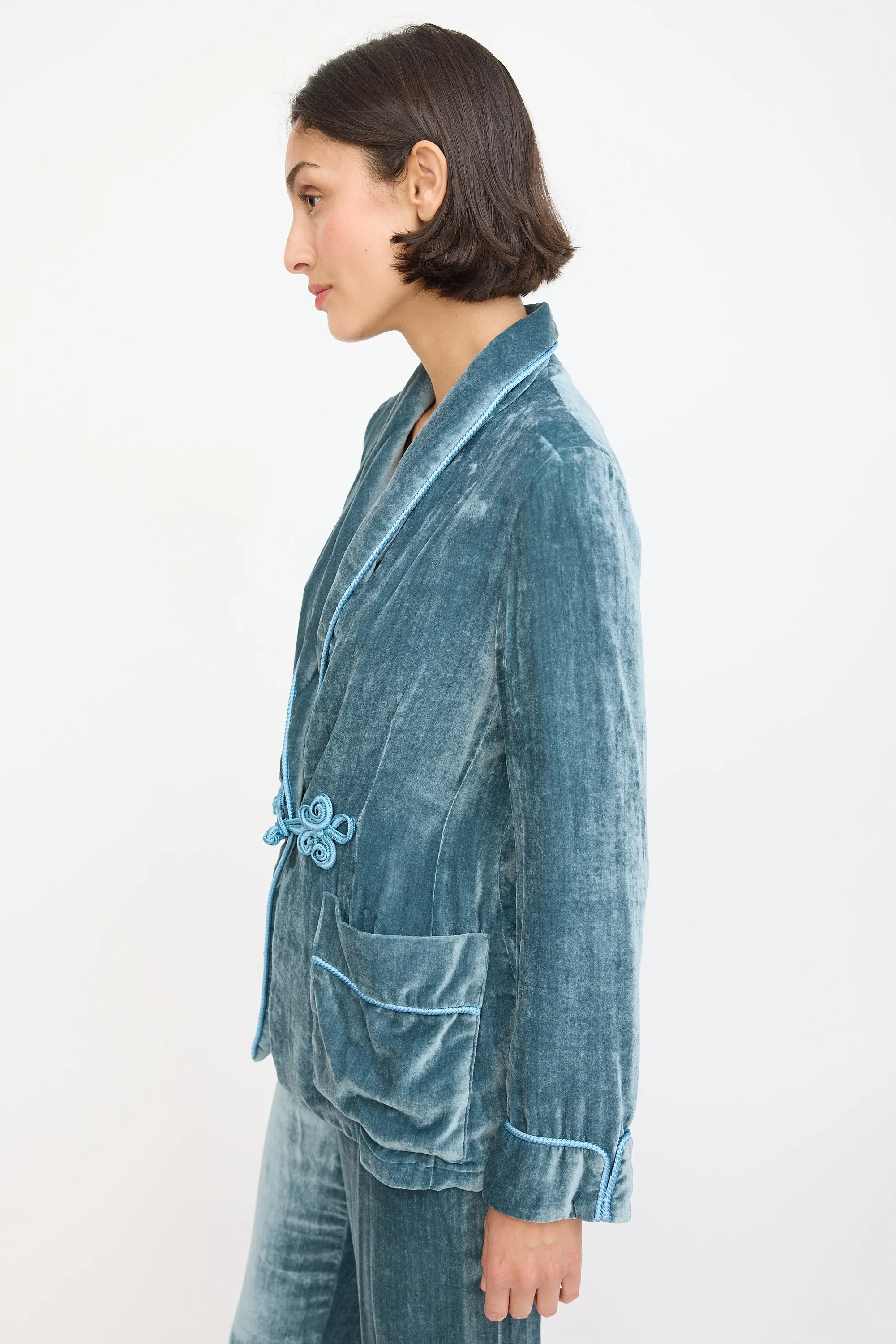 Blue Velvet Suit