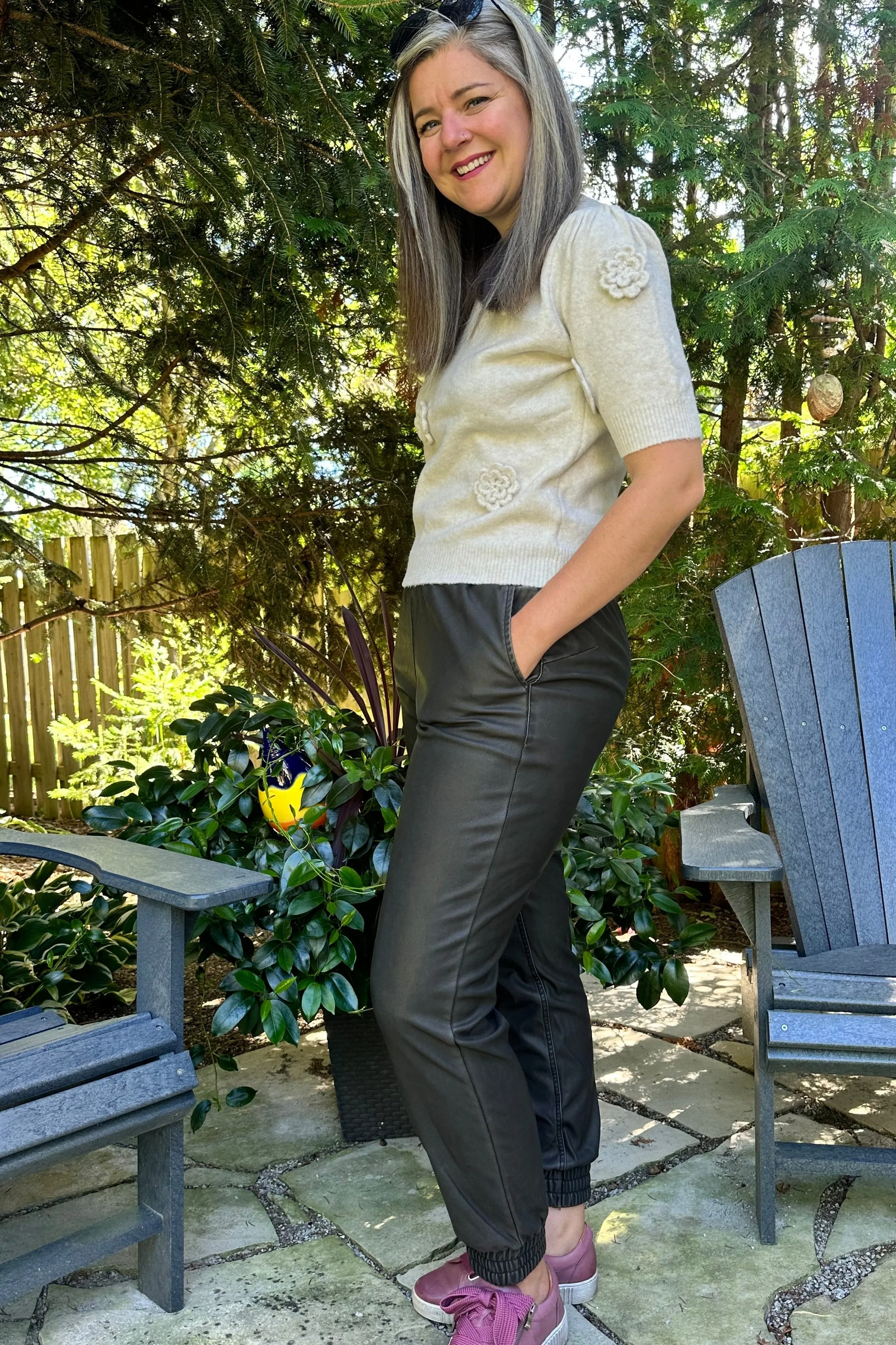 Distressed Faux Leather Jayly Jogger | Fossil