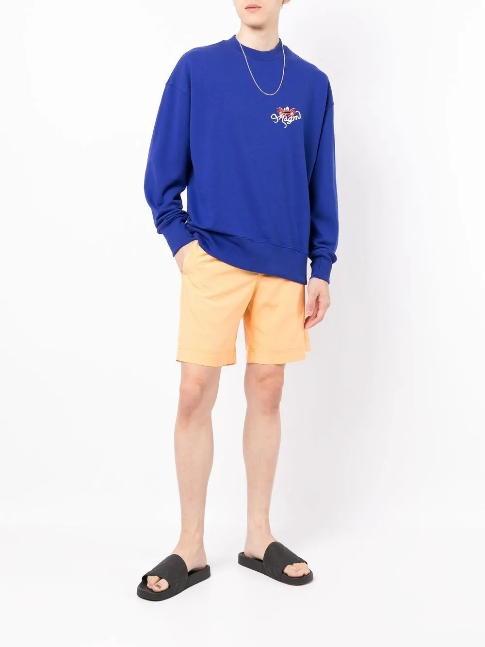 ELASTICATED WAISTBAND TRACK SHORTS