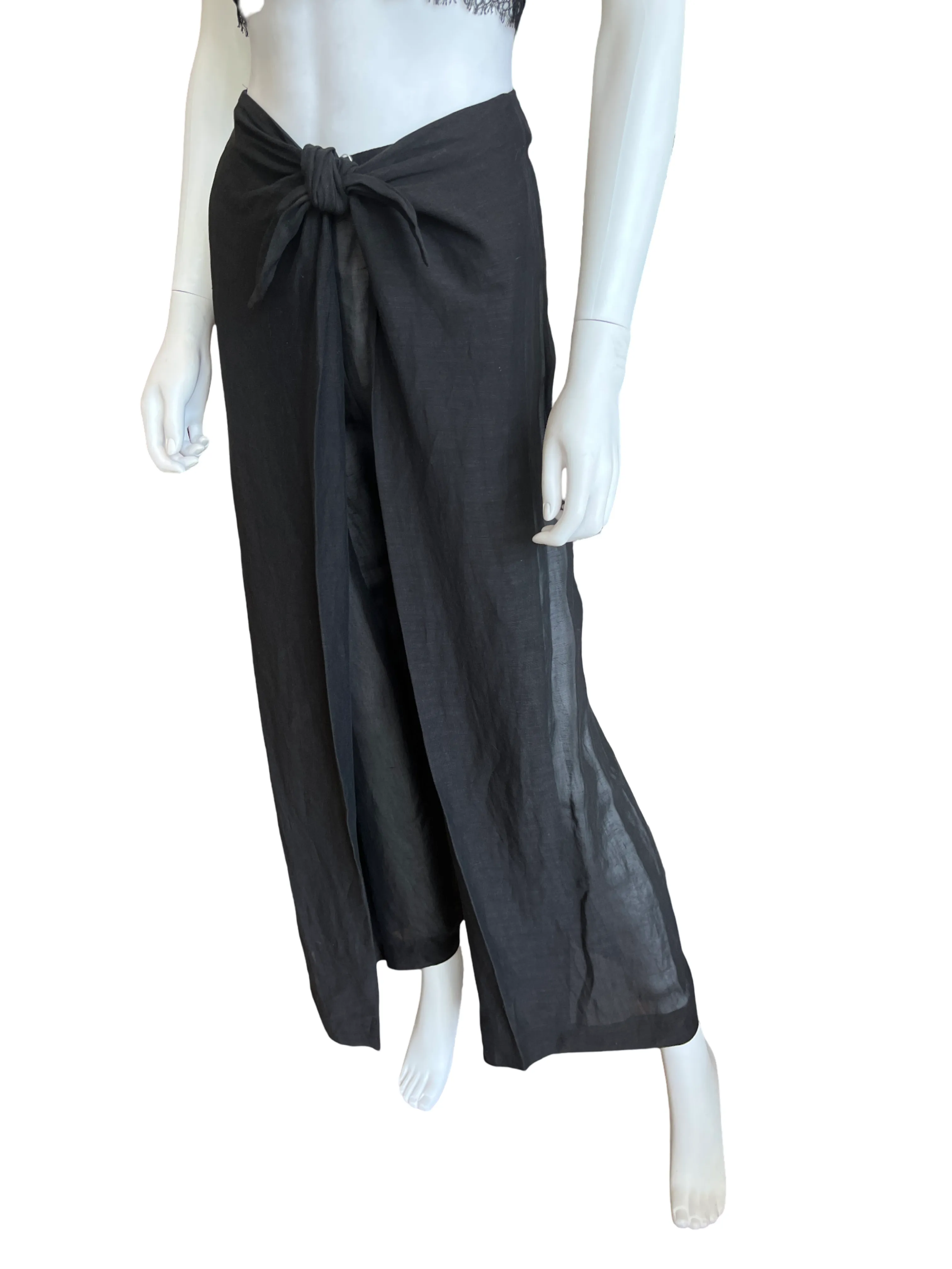 Emporio Armani Palazzo Wide Leg Pants
