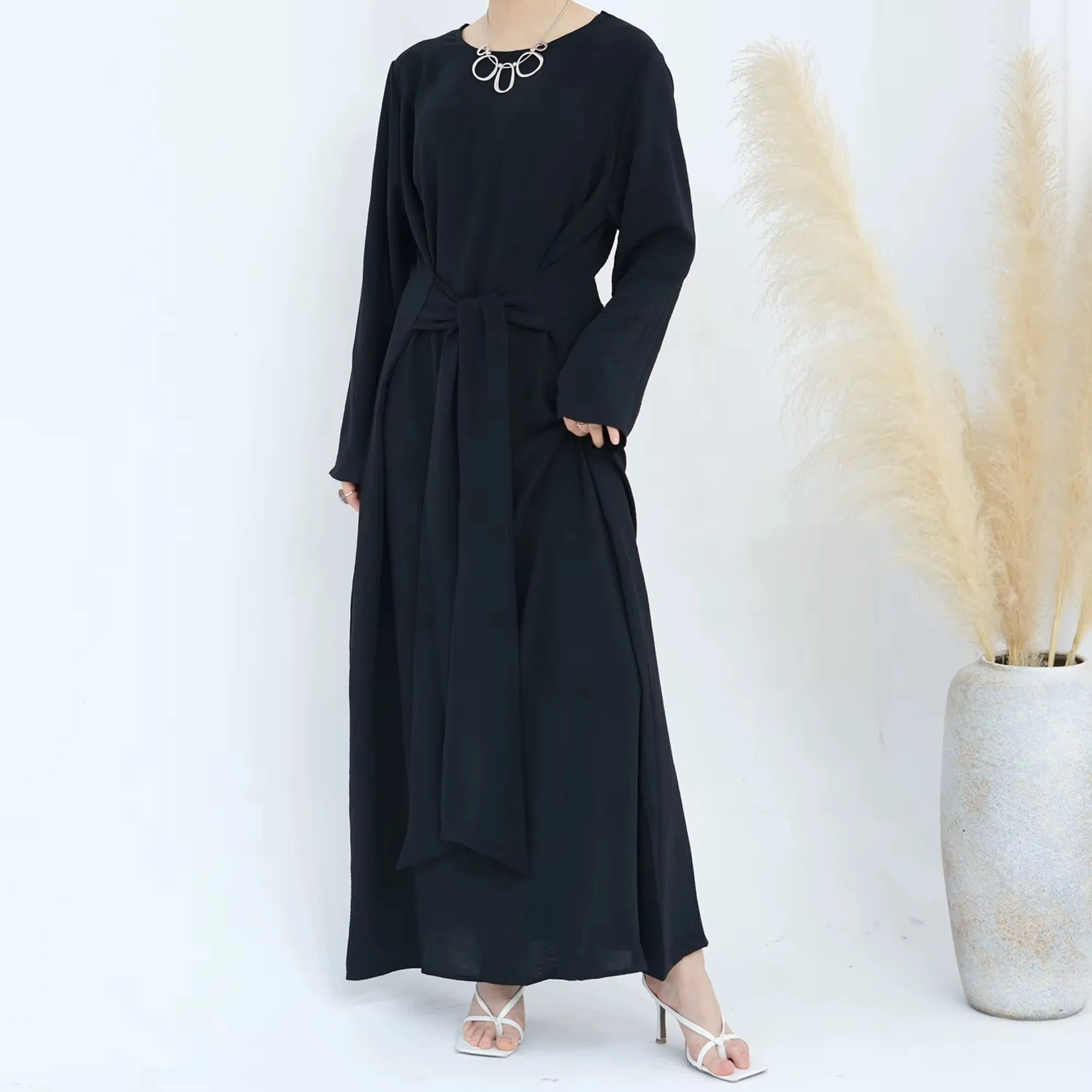 Farah Tie Abaya - Black