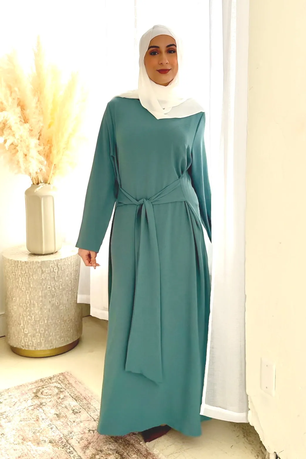 Farah Tie Abaya - Teal