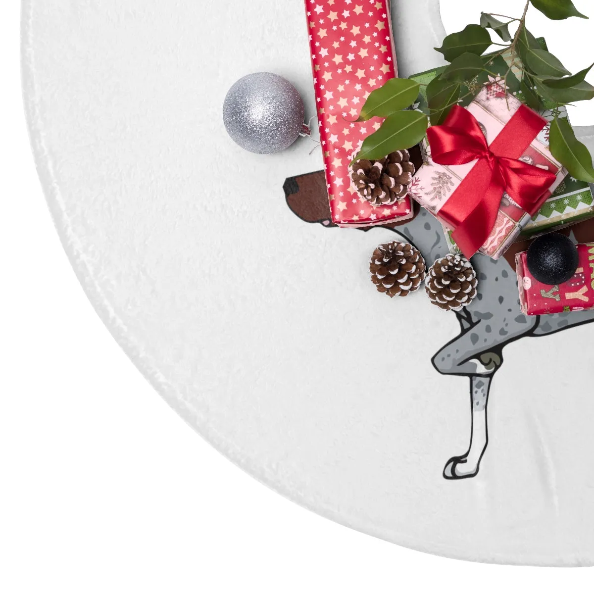 German Shorthaired Pointer Personalized Christmas Tree Skirts