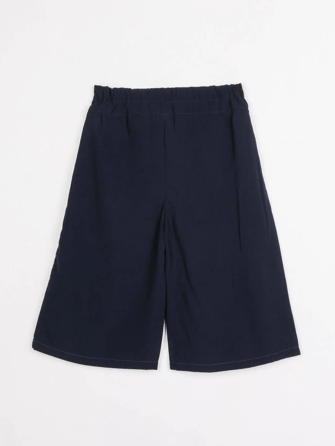 Girls Navy Blue Regular Culottes 12733