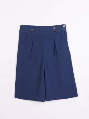 Girls Teal Blue Regular Culotte 12625