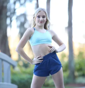 Girls Track Blue Opal Shorts
