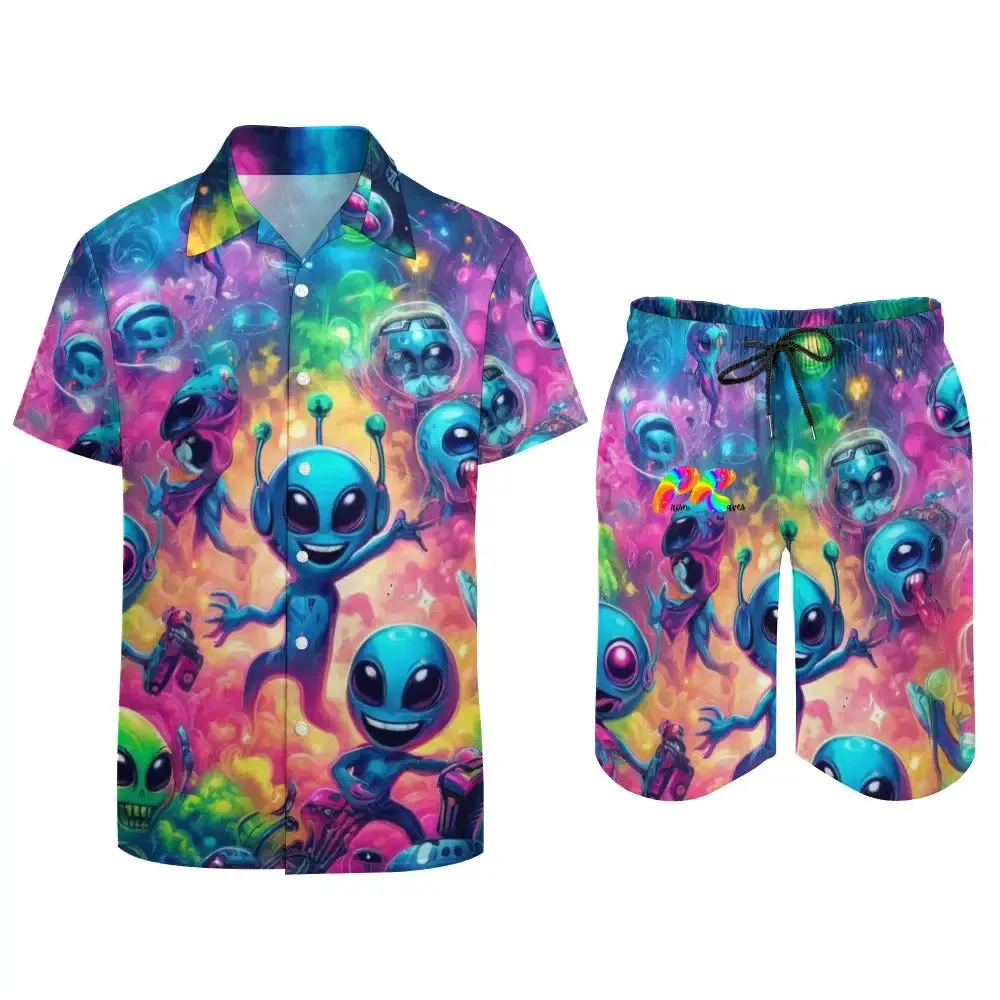 Groove Fest Men's Rave Swim Shorts Set