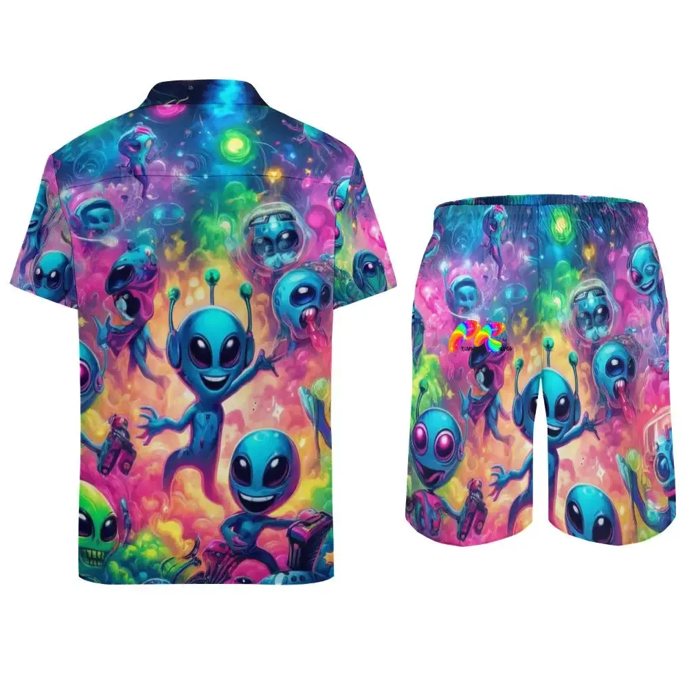 Groove Fest Men's Rave Swim Shorts Set