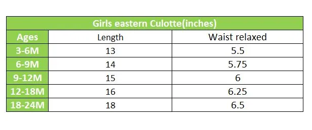 Infant Girls Poly Cotton Culotte Pin Pleats-BLACK