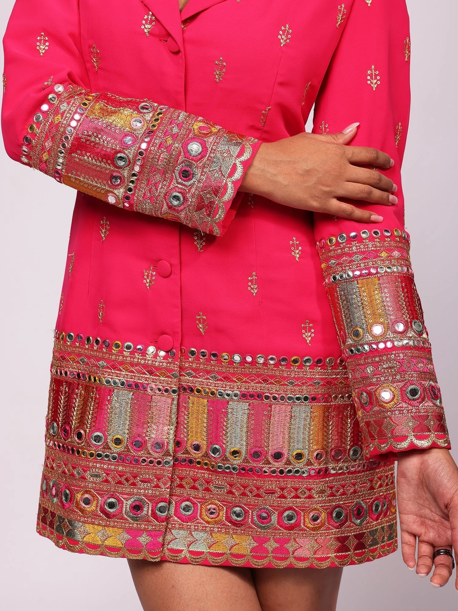 Jaipur Blazer Dress - Pink