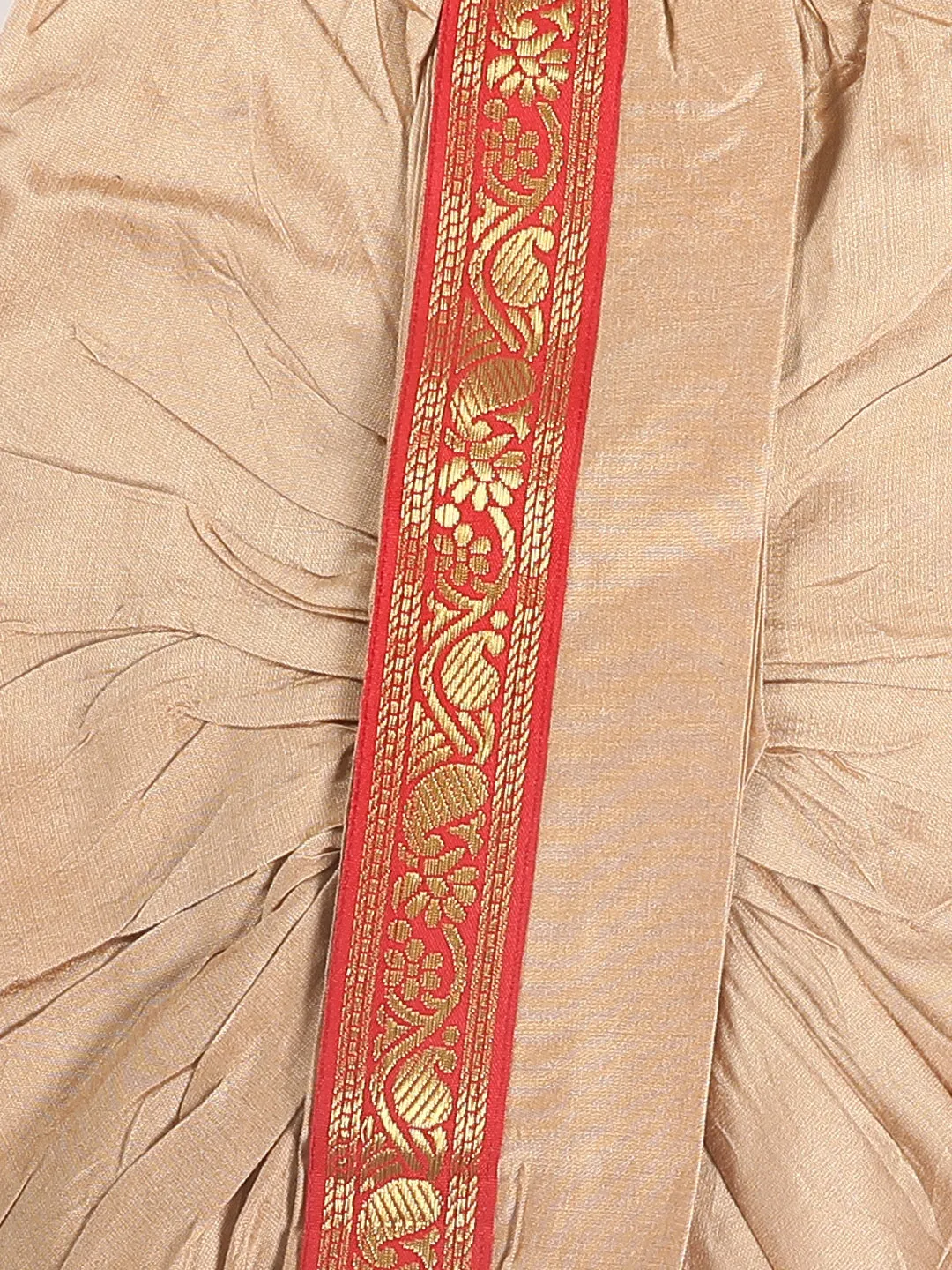 Jashvi Boy's Rose Gold Kurta with Dhoti Pants & With Dupatta Set
