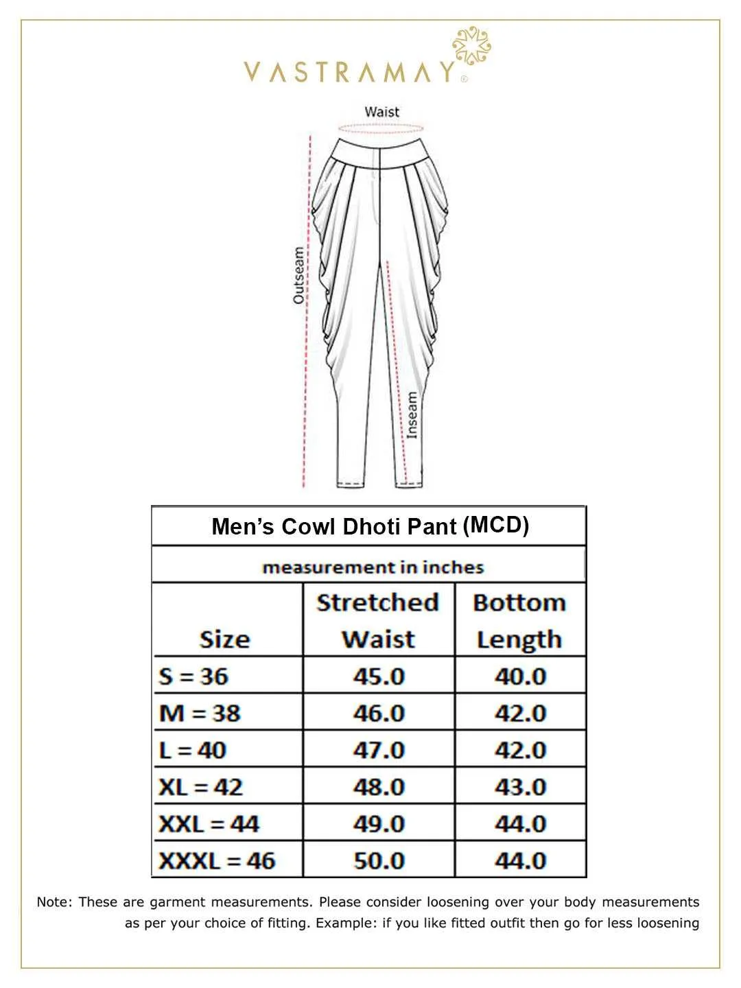 Jashvi Men's Black Cotton Silk Blend Dhoti