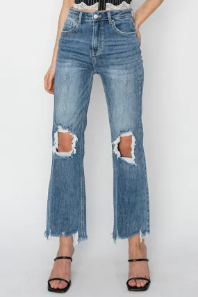 LILY HIGH RISE STRAIGHT CROP JEANS
