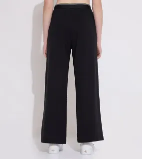 Logo Tape Wide Leg Punto Pants