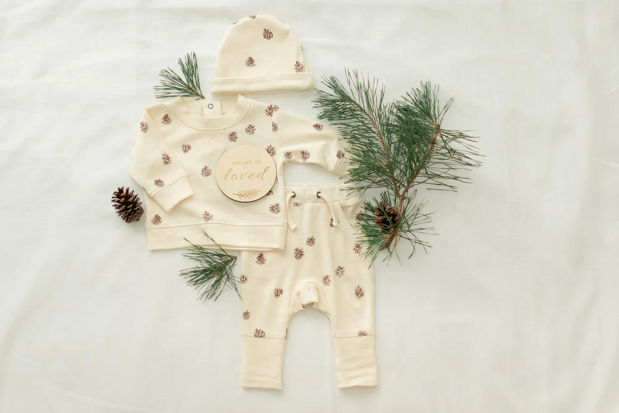 L'ovedbaby Fall Printed Sweatshirt & Jogger Set