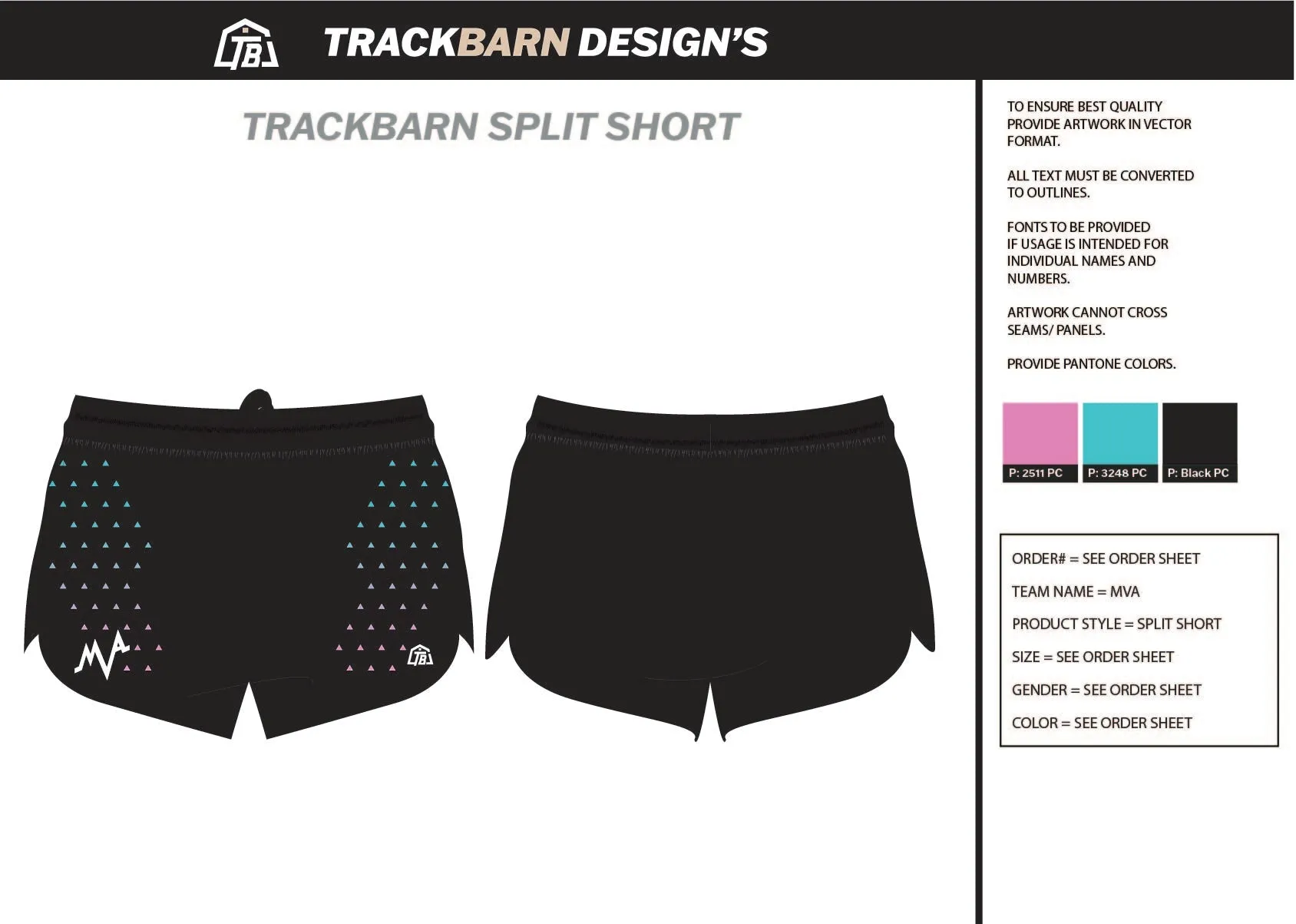 Most-Valuable-Athletics Mens Split Track Short