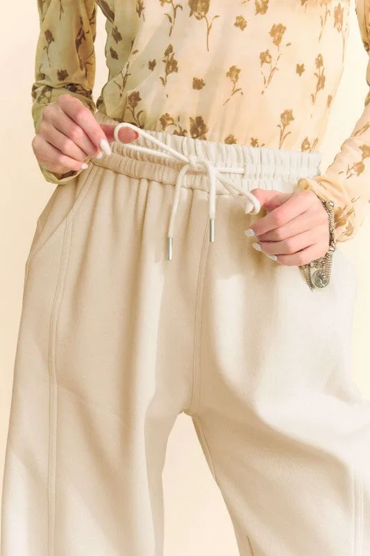 MQTIME  -   Drawstring Wide Leg Sweatpants