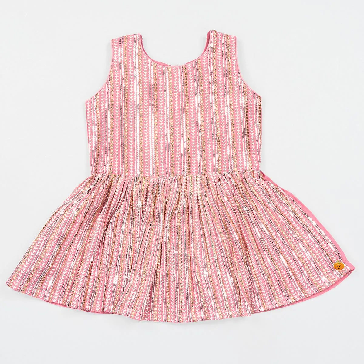 Pink & Pista Girls Dhoti Kurta Set