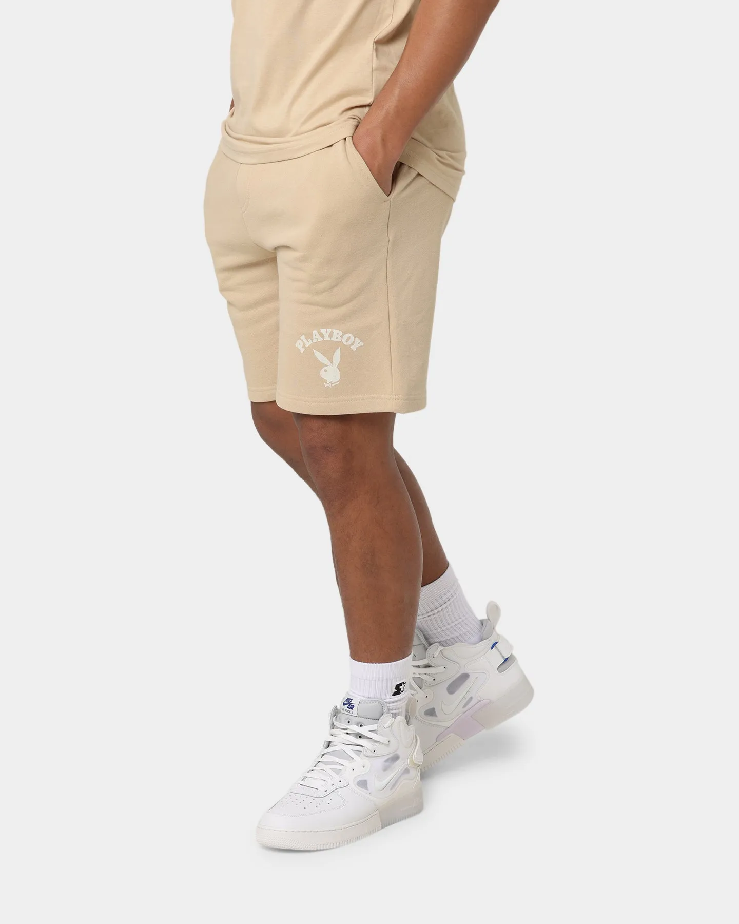 Playboy PB Track Club Track Shorts Tan