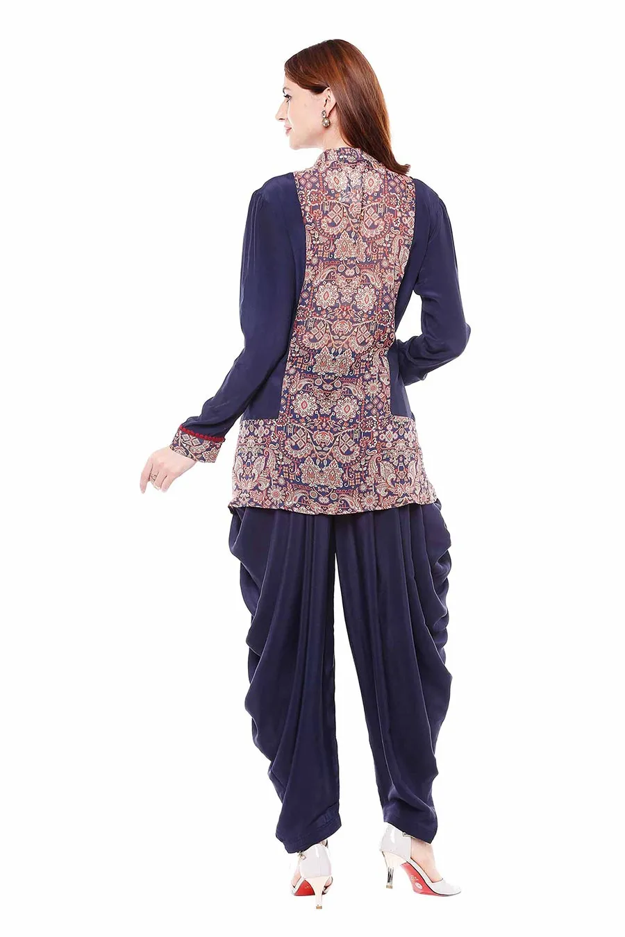 Printed Kurta and Dhoti Co-ord Set (Set of 2)