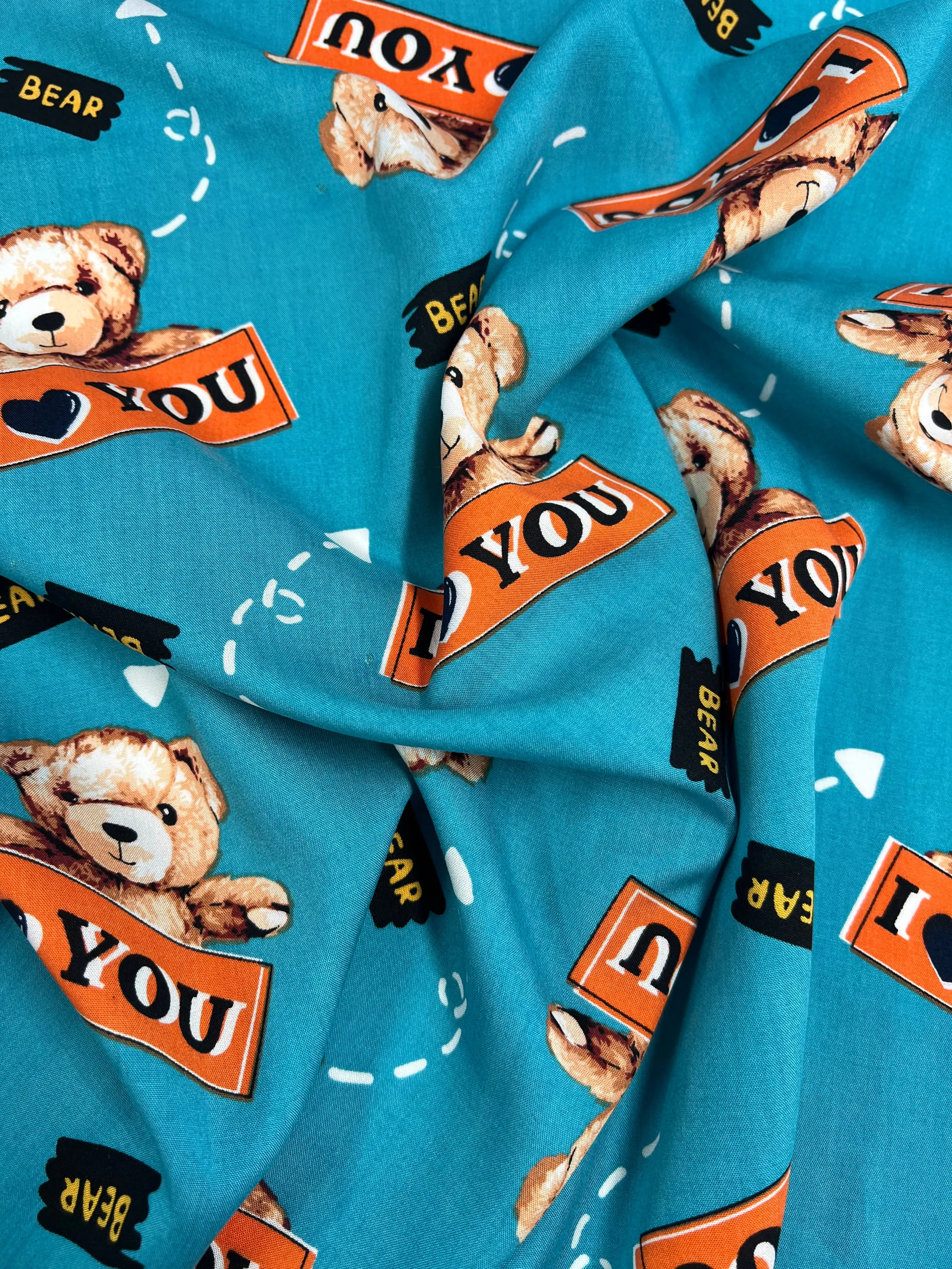 Printed Rayon - Love Cub - 145cm