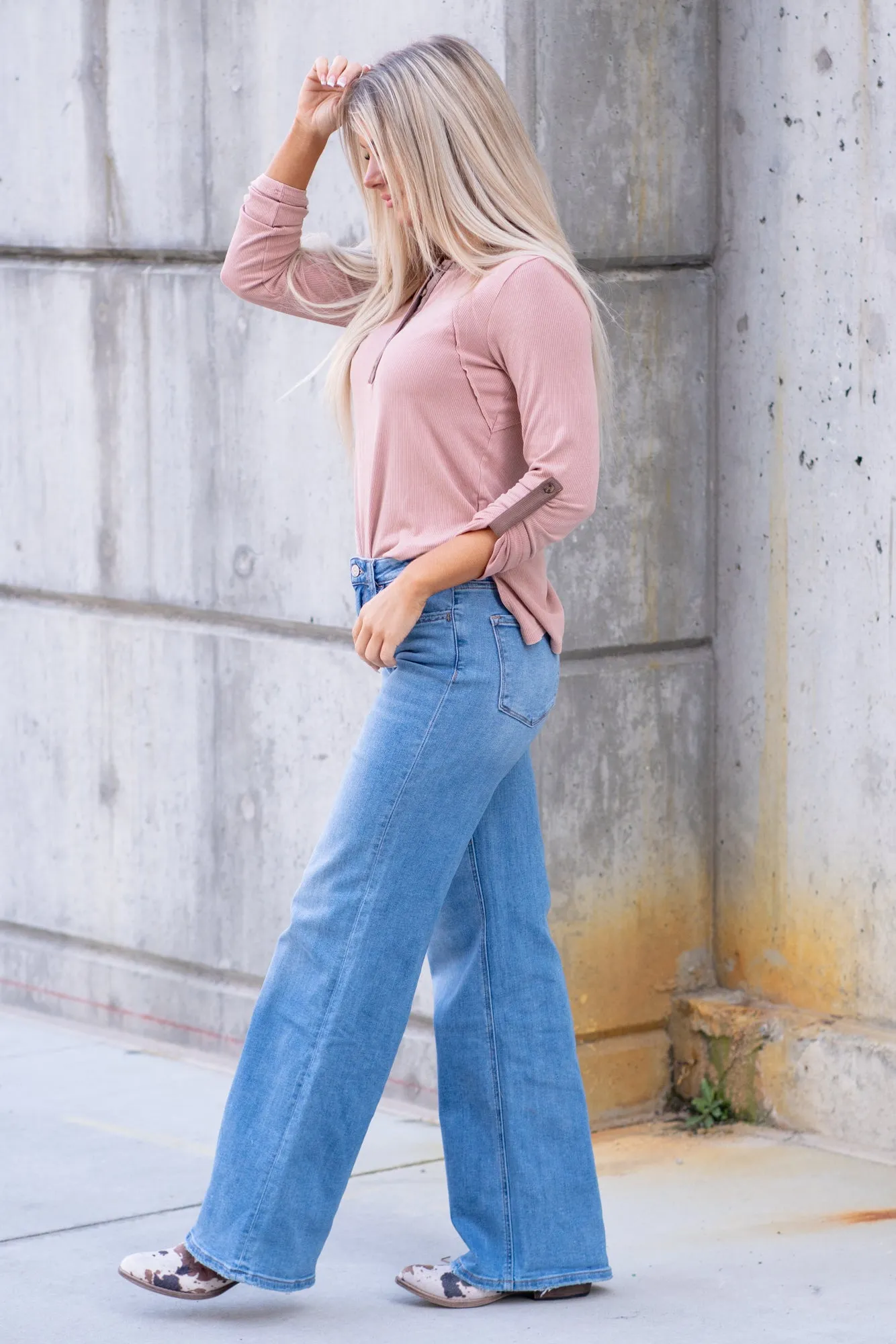 Righteously High Rise Super Wide Leg-A-Line