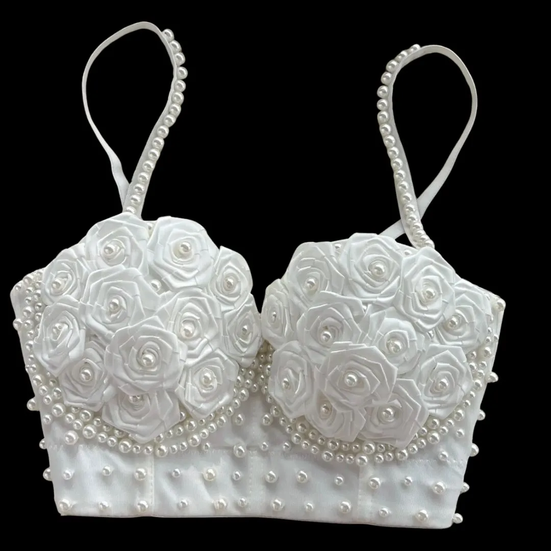 Rosette Pearl Bustier