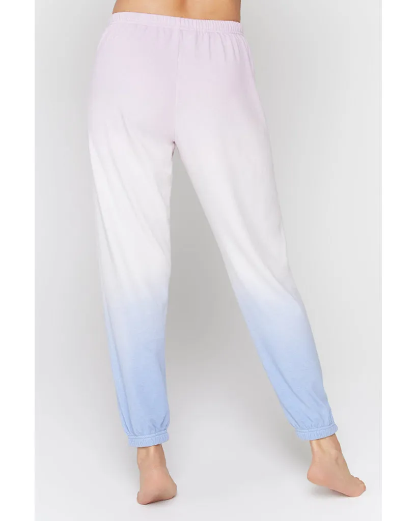 Spiritual Gangster Pixie Ombre Perfect Terry Sweatpants - Womens - Pixie Sky Ombre