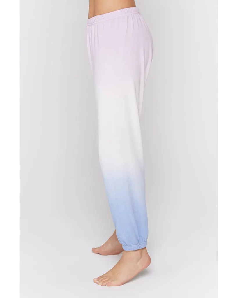 Spiritual Gangster Pixie Ombre Perfect Terry Sweatpants - Womens - Pixie Sky Ombre