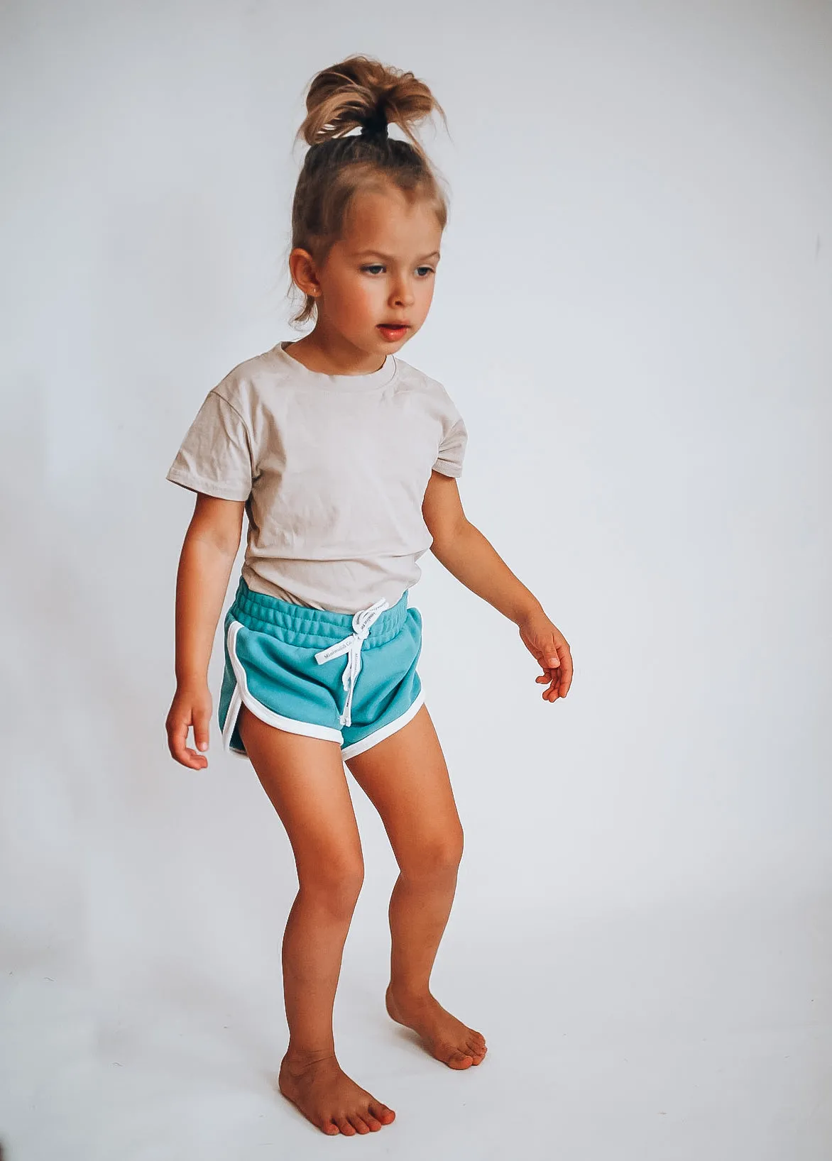 TRACK SHORTS in SAGE GREEN | KIDS