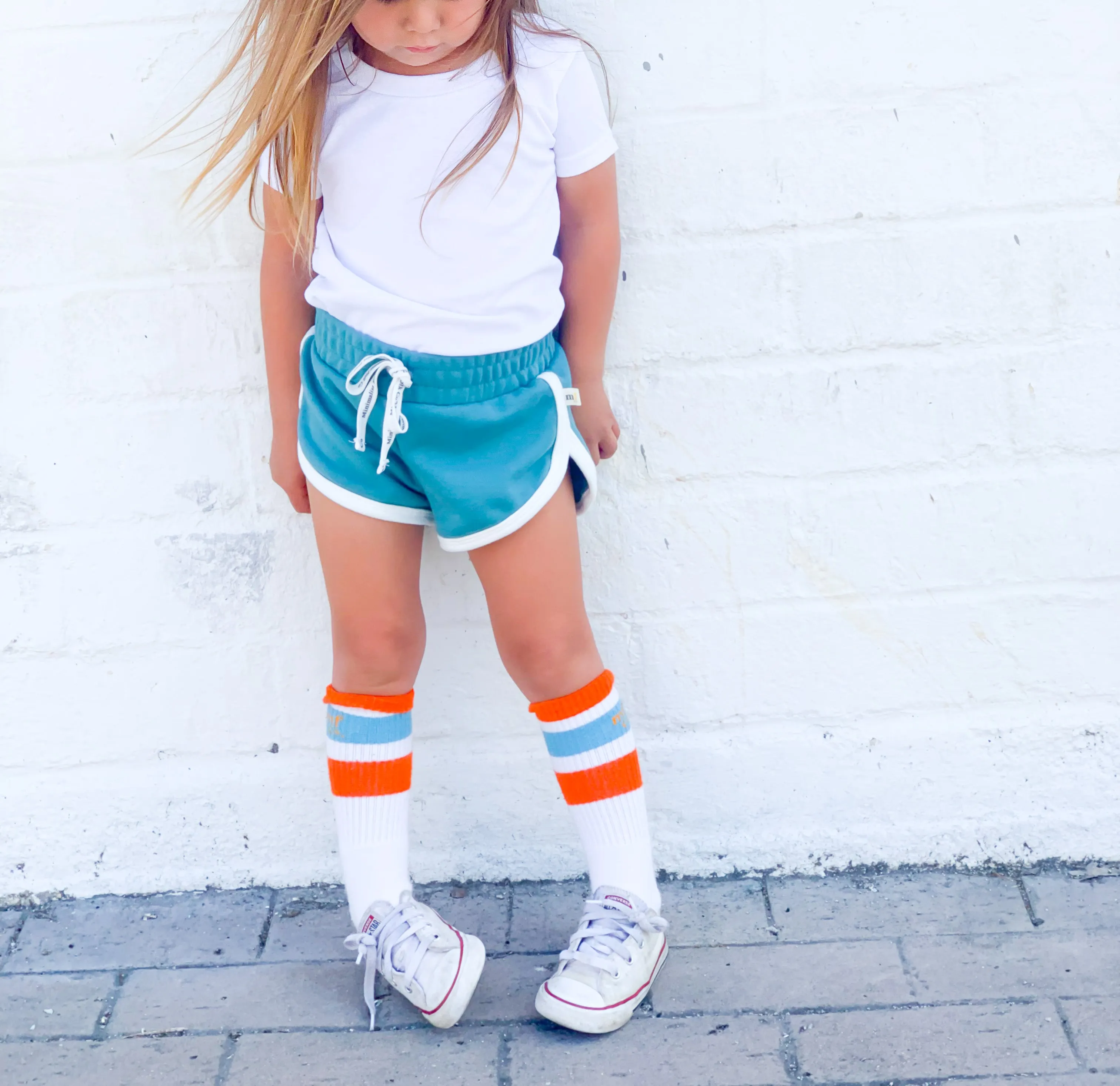TRACK SHORTS in SAGE GREEN | KIDS