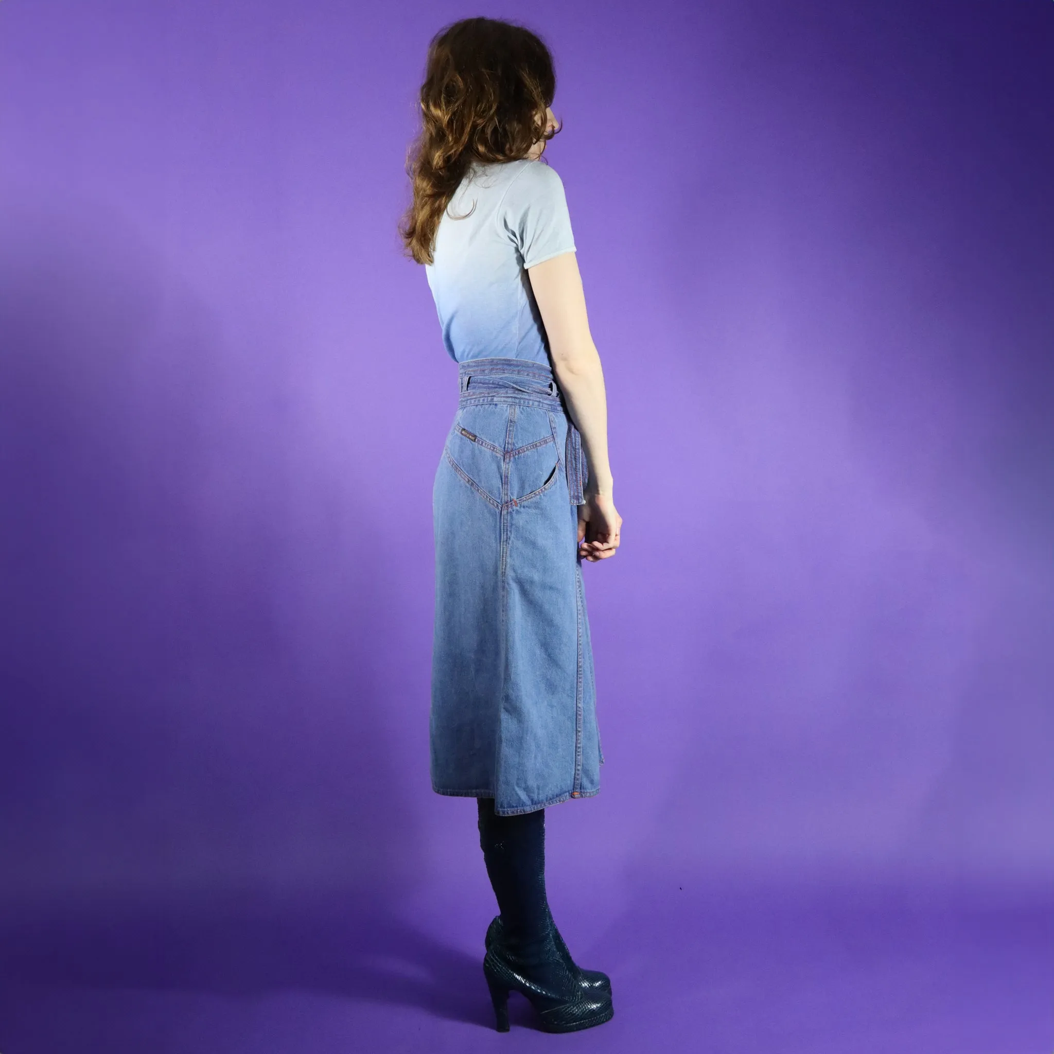 Vintage 1970s N'est-ce pas? Denim Sunray Culottes
