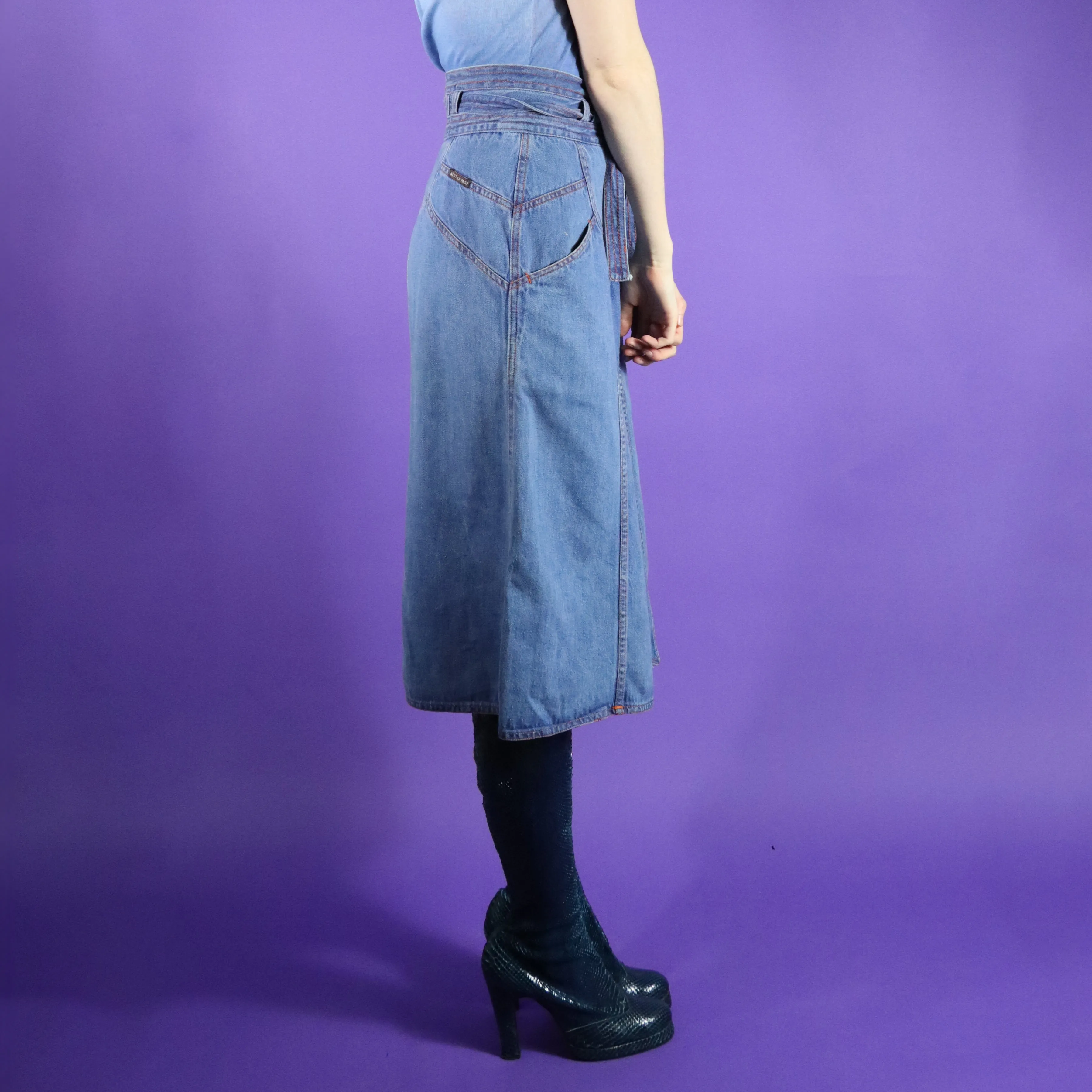 Vintage 1970s N'est-ce pas? Denim Sunray Culottes