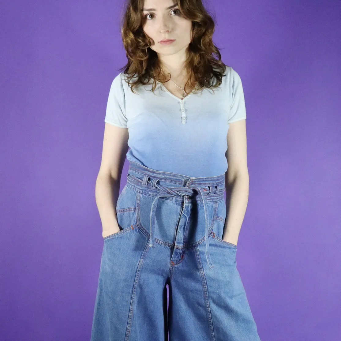 Vintage 1970s N'est-ce pas? Denim Sunray Culottes