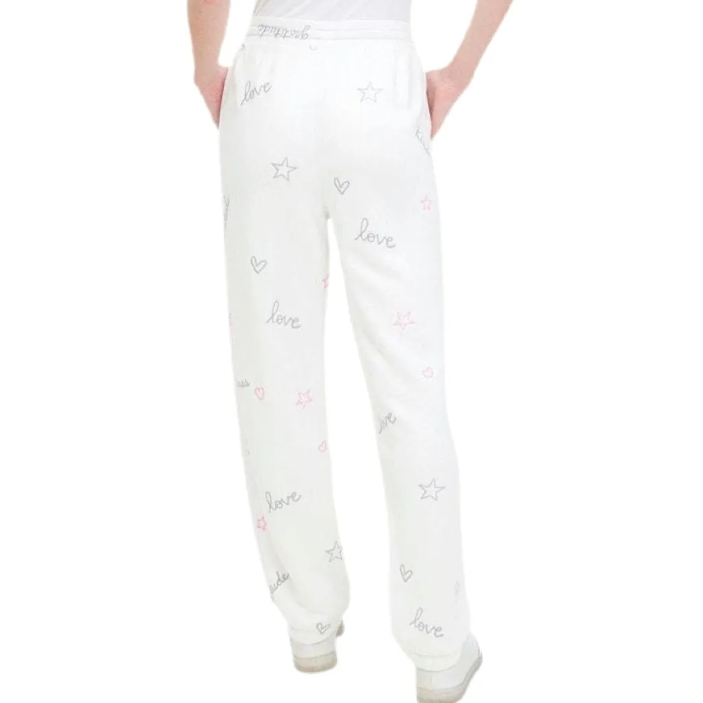 Virtue Embroidered Jogger - Ivory.