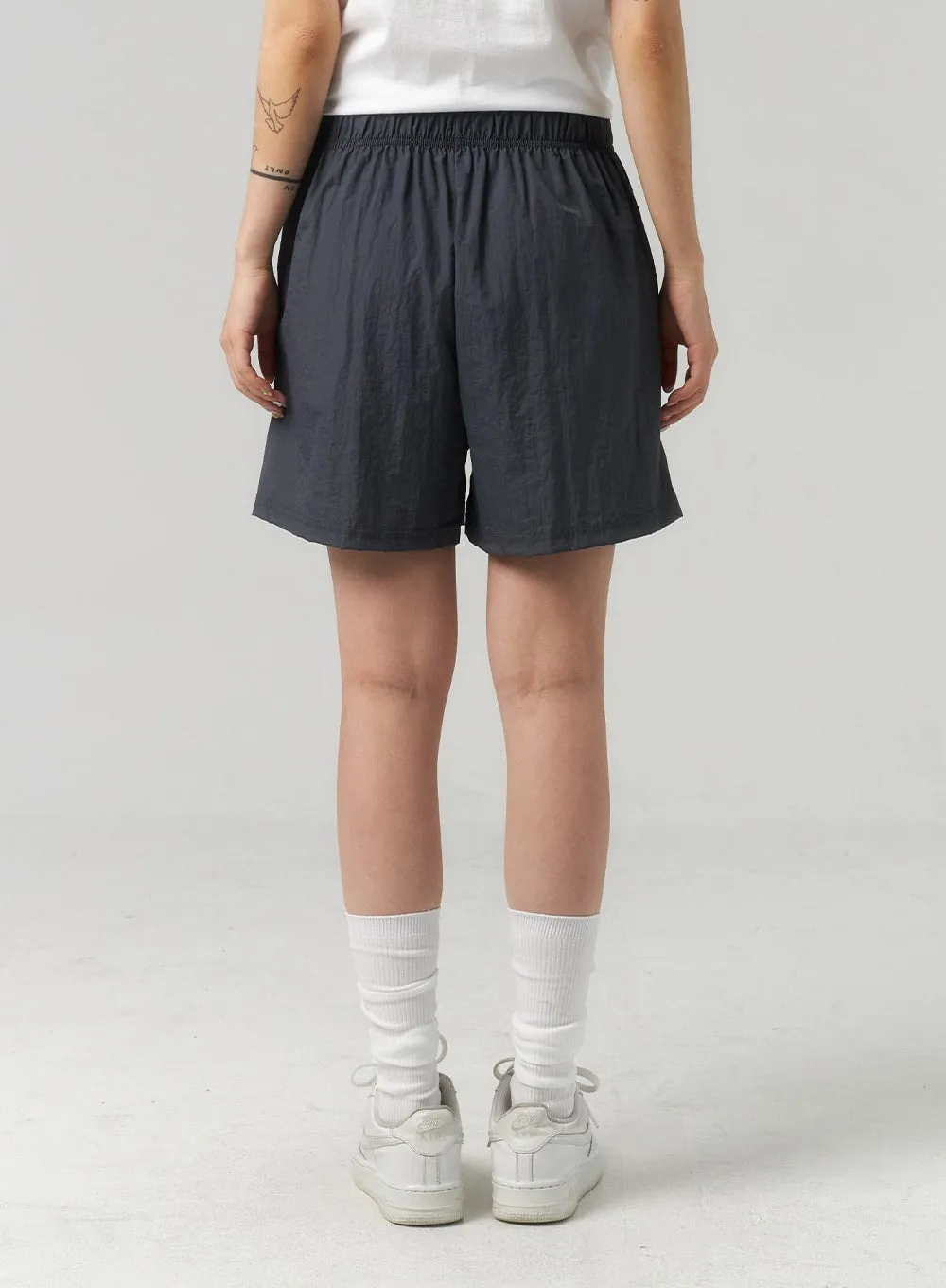 Wide Leg Nylon Shorts CL314