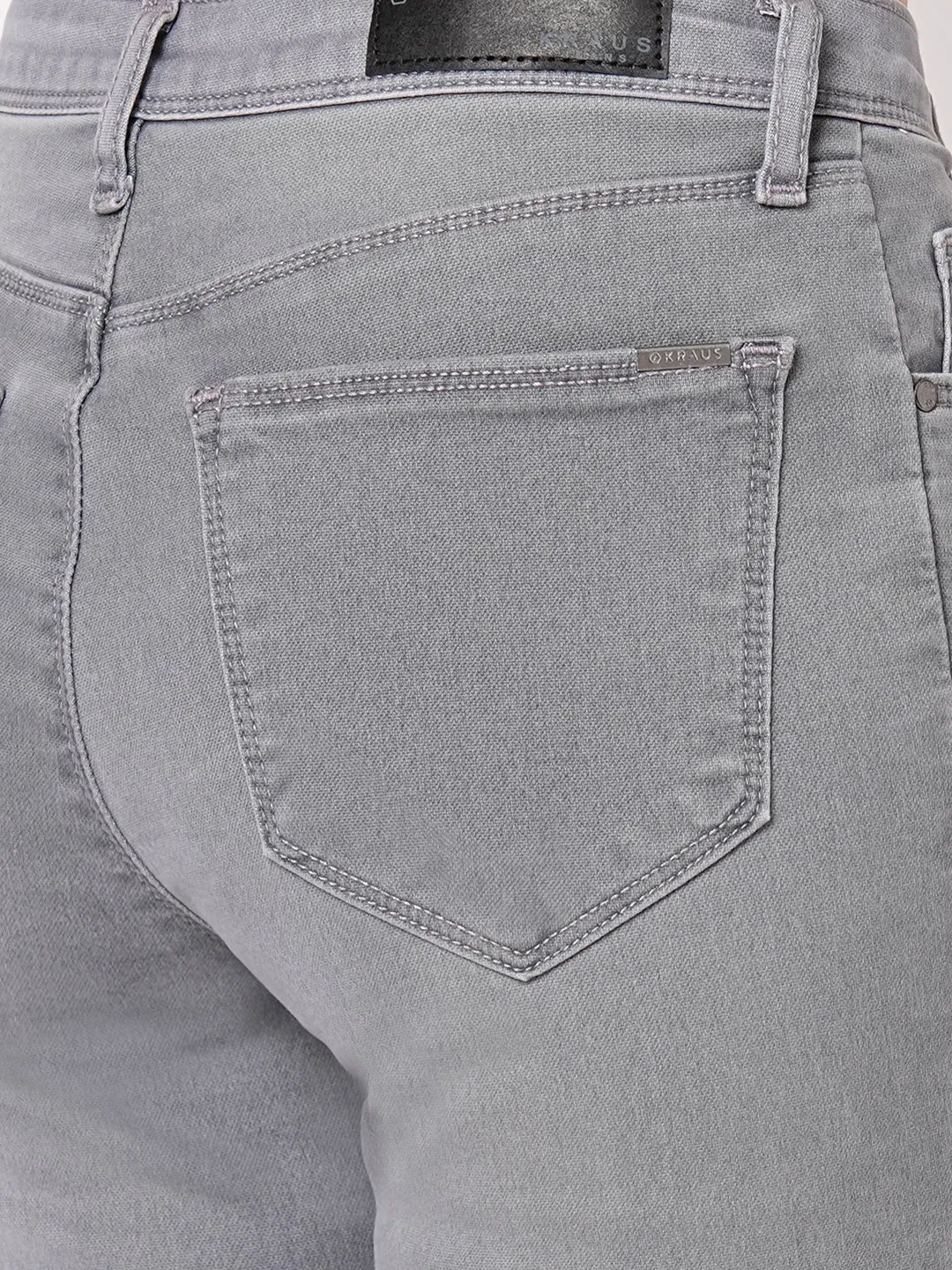 Women Grey High-Rise Skinny Jeans