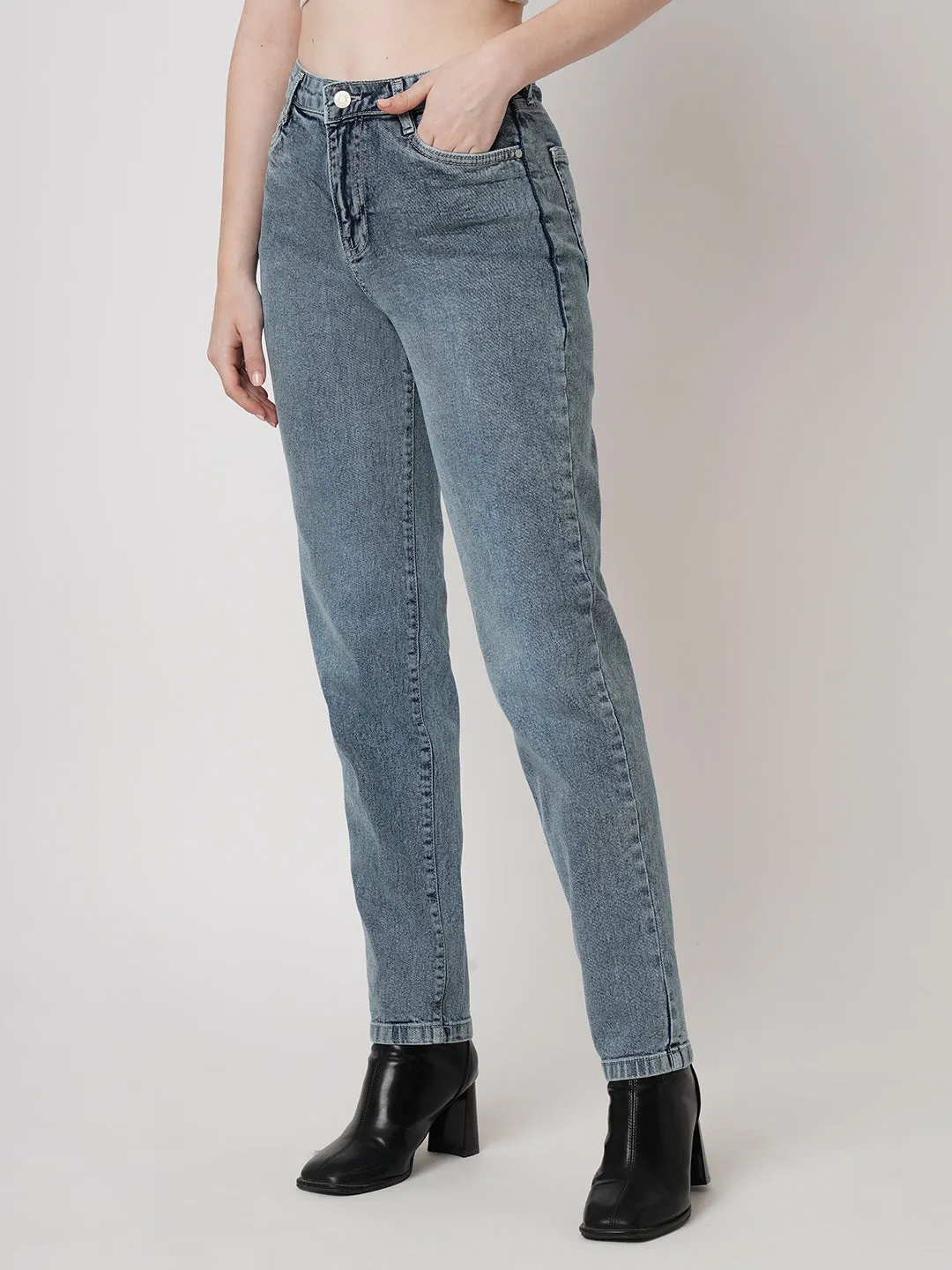 Women High Rise HIGHRISE MOM Jeans