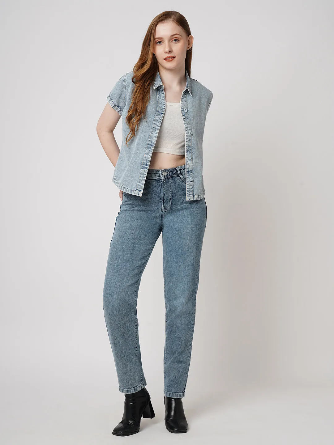 Women High Rise HIGHRISE MOM Jeans