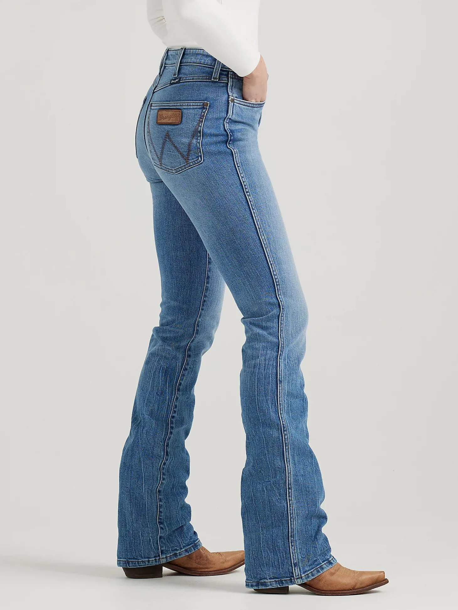 Wrangler Retro Women's Bailey High Rise Bootcut Jean in Kelly